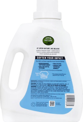 Open Nature Fabric Softener Free & Clear Bottle - 103 Fl. Oz. - Image 3