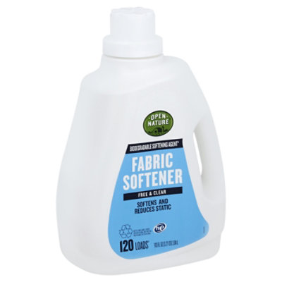 Open Nature Fabric Softener Free & Clear Bottle - 103 Fl. Oz.