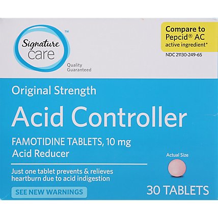 Signature Care Famotidine Acid Reducer Controller Tablets - 30 Count - Image 2
