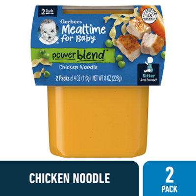 Gerber 2nd Foods Chicken Noodle Dinner Baby Foods Tub Multipack - 2-4 Oz