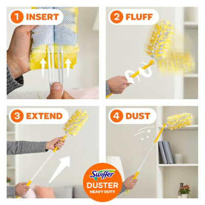 Swiffer Dusters Dusting Kit Heavy Duty Extendable Handle 1 Handle 3 Dusters - Each - Image 8