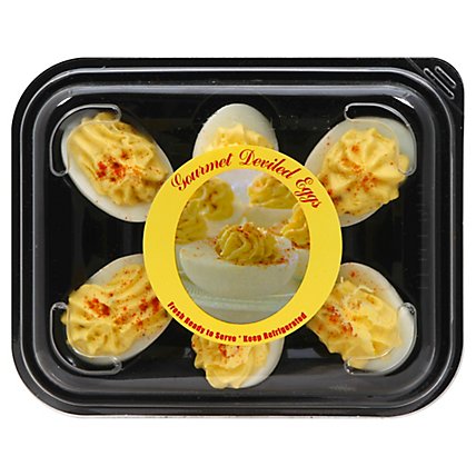 Almark Foods Deviled Eggs Gourmet Relish Flavor - 6 Count - Image 1