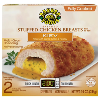 Barber Foods Kiev Stuffed Chicken Breast Fully Cooked - 2-5 Oz - Image 3