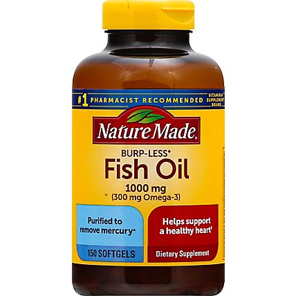 Nature Made Burp Less Fish Oil 1000 Mg - 150 Count - Image 2