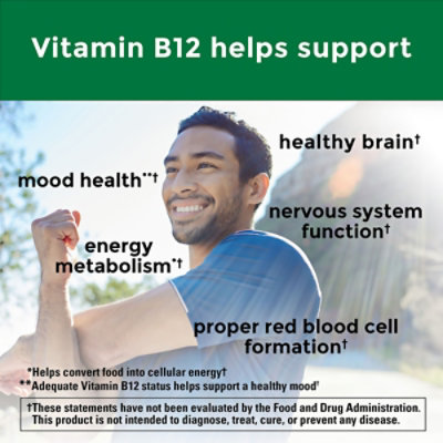 Nature Made Dietary Supplement Tablets Vitamin B-12 2500 mcg - 60 Count - Image 5