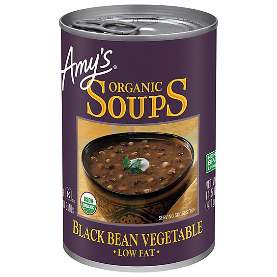 Amy's Black Bean Vegetable Soup - 14.5 Oz