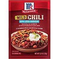 McCormick 30% Less Sodium Chili Mild Seasoning Mix - 1.25 Oz - Image 1