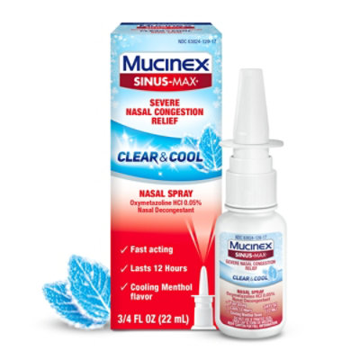 Mucinex Sinus-Max Nasal Spray Full Force - 0.75 Fl. Oz. - Image 3