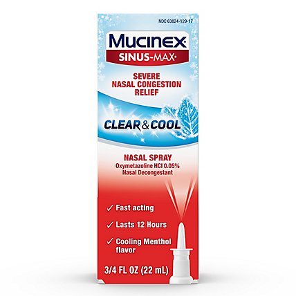 Mucinex Sinus-Max Nasal Spray Full Force - 0.75 Fl. Oz. - Image 2