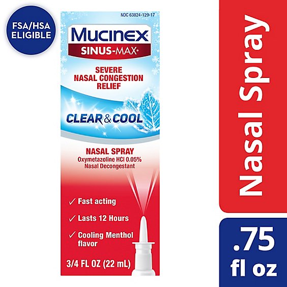Mucinex Sinus-Max Nasal Spray Full Force - 0.75 Fl. Oz.