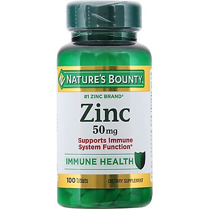 Natures Bounty Dietary Supplement Caplets Zinc Chelated - 100 Count - Image 2