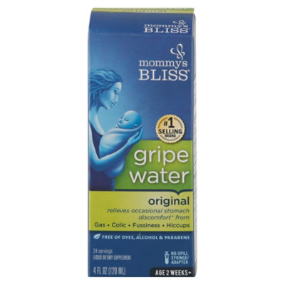 Mommys Bliss Night Time Gripe Water Newborns Plus, 4 Oz