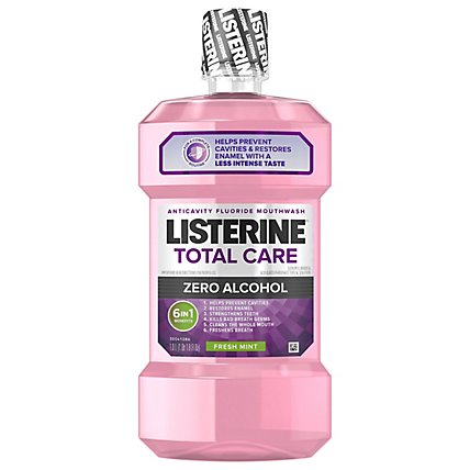 LISTERINE Total Care Mouthwash Anticavity Zero Alcohol - 1 Liter - Image 2