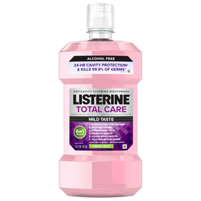 LISTERINE Total Care Mouthwash Anticavity Zero Alcohol - 1 Liter - Image 1