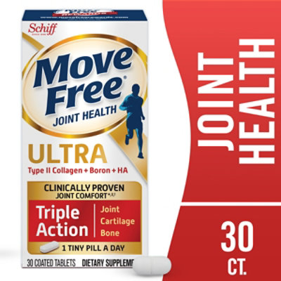 Schiff Move Free Ultra Dietary Supplement Triple Action Tablet - 30 Count