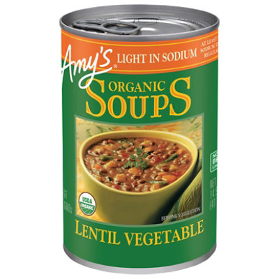 Amy's Light in Sodium Lentil Vegetable Soup - 14.5 Oz - Safeway