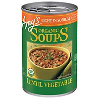Amy's Light in Sodium Lentil Vegetable Soup - 14.5 Oz - Image 1