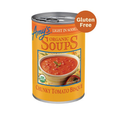 Amy's Light in Sodium Chunky Tomato Bisque - 14.5 Oz