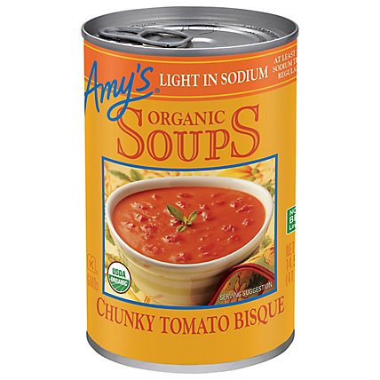 Amy's Light in Sodium Chunky Tomato Bisque - 14.5 Oz - Image 1