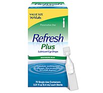 Refresh Plus Non Preserved Tears Lubricant Eye Drops 70 Count - 0.01 Fl. Oz.