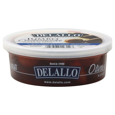 DeLallo Olives Calamata Jumbo Cup - 5.5 Oz - Image 1