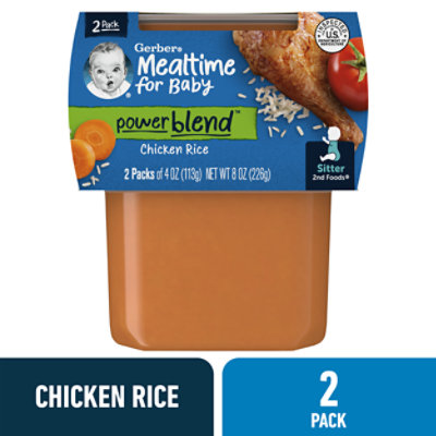Gerber 2nd Foods Chicken & Rice Baby Foods Tub - 2-4 Oz