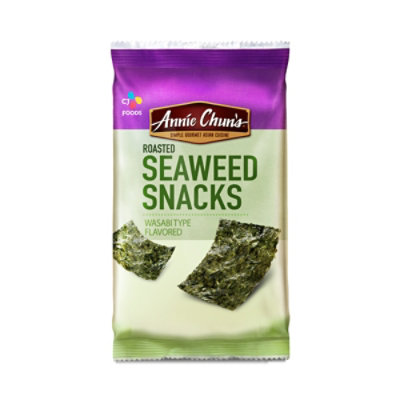 Annie Chuns Seaweed Snacks Roasted Wasabi Hot - 0.35 Oz - Image 2