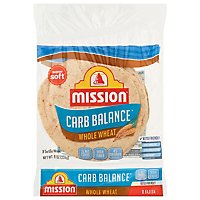 Mission Carb Balance Tortillas Whole Wheat Super Soft Fajita Bag 8 Count - 8 Oz - Image 1