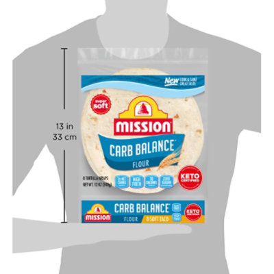 Mission Carb Balance Flour Tortillas Soft Taco Size - 8 Count - Image 5