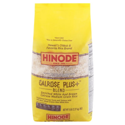 Hinode Rice Calrose Hapa Blend Enriched White and Brown 5 Lb JewelOsco