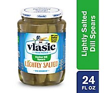 Vlasic Lightly Salted Kosher Dill Pickle Spears - 24 Fl. Oz.