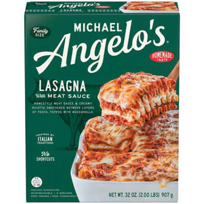 Michael Angelo's Lasagna with Meat Sauce Frozen - 32 Oz - Image 1
