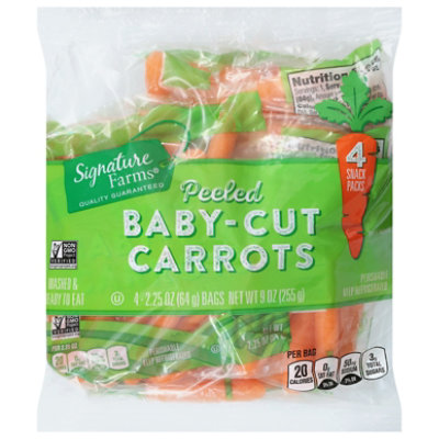 Signature Select/Farms Carrots Mini Peeled Snack Pack - 4-2.25Oz - Image 3