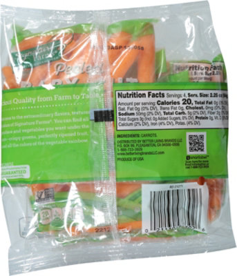 Signature Select/Farms Carrots Mini Peeled Snack Pack - 4-2.25Oz - Image 6