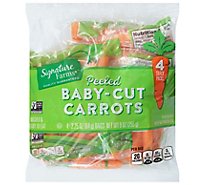 Signature Farms Carrots Mini Peeled Snack Pack - 4-2.25Oz