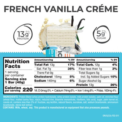Power Crunch Energy Bar Protein French Vanilla Creme - 1.4 Oz - Image 4