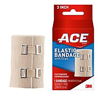 ACE Elastic Bandage With Clips 3 Inch 1.8 Yards - Image 2