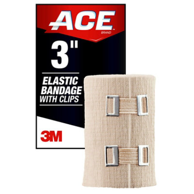 ACE Elastic Bandage With Clips 3 Inch 1.8 Yards