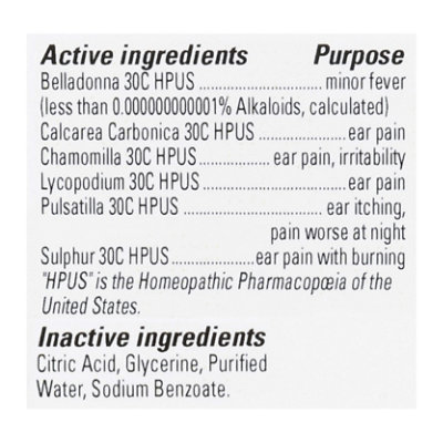 Hylands Homeopathic Earache Drops All Ages - .33 Fl. Oz. - Image 4