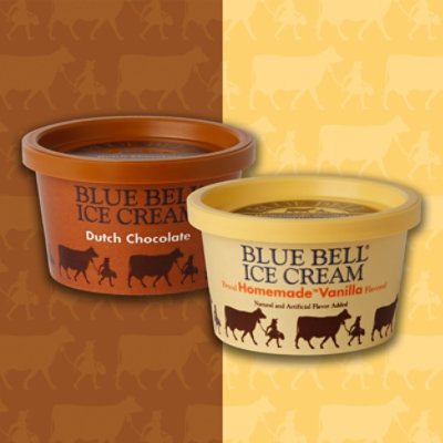 Blue Bell Homemade Vanilla & Dutch Chocolate Ice Cream Cups - 12-3 Fl. Oz. - Image 4