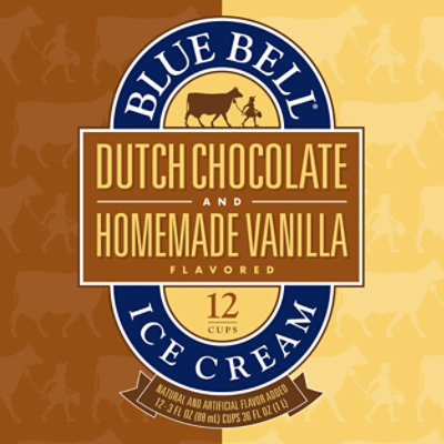 Blue Bell Homemade Vanilla & Dutch Chocolate Ice Cream Cups - 12-3 Fl. Oz. - Image 3