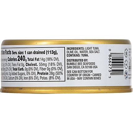 Bumble Bee Prime Fillet Tuna Tonno Solid Light in Olive Oil - 5 Oz - Image 6