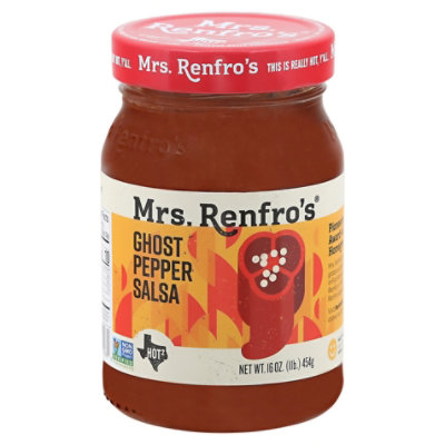 Mrs. Renfros Gourmet Salsa Scary Hot Ghost Pepper Jar - 16 Oz - Image 3