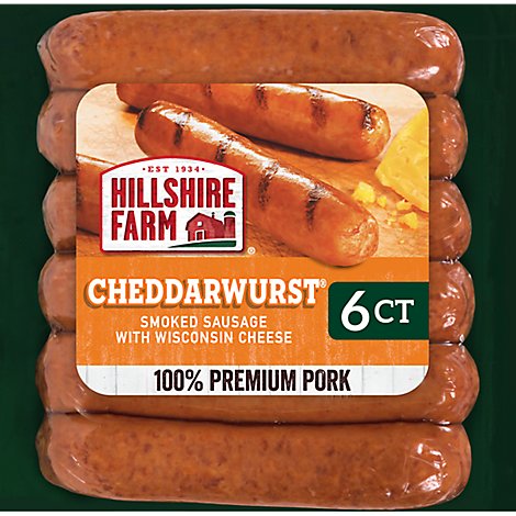 Hillshire Farm Cheddarwurst Smoked Sausage Links 5 Count