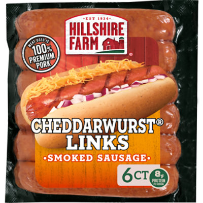  Hillshire Farm Cheddarwurst Smoked Sausage Links 5 Count 