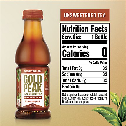 Gold Peak Tea Black Iced Unsweetened - 18.5 Fl. Oz. - Image 4