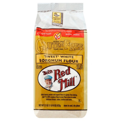 Bobs Red Mill Flour Sorghum Sweet White Wheat Free - 22 Oz