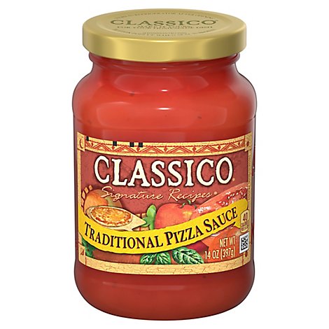 Classico Signature Recipes Pizza Sauce Traditional Jar - 14 Oz