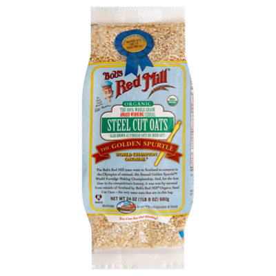 Bobs Red Mill Steel Cut Oats Organic - 24 Oz