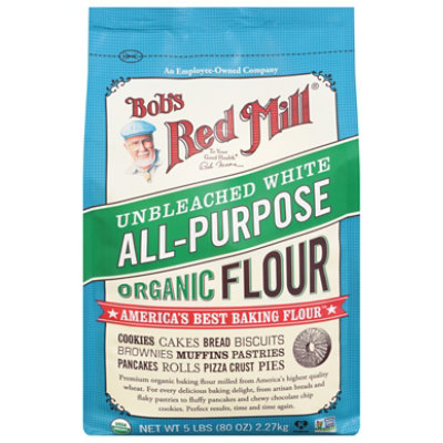 Bob's Red Mill Organic All Purpose Unbleached White Flour - 5 Lb - Image 2